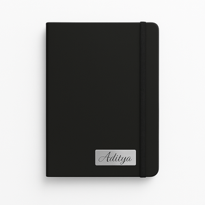 A5 Classic Black Corporate Diary with Italian PU Cover