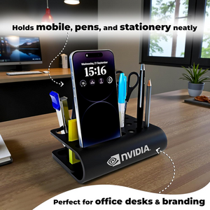 Customized Metal Desk Organizer with Name Company Logo Engraved offistoreindia
