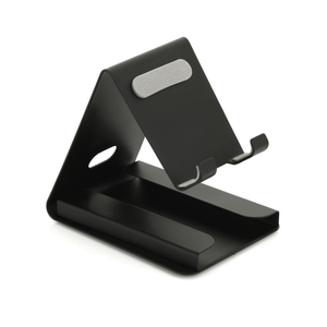 Metal Mobile Phone Stand with Card Holder – Adjustable Anti-Slip Desk Holder for Smartphones