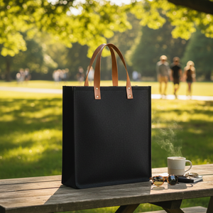 OS Climate Felt Bag Sustainable Strength - Black offistoreindia