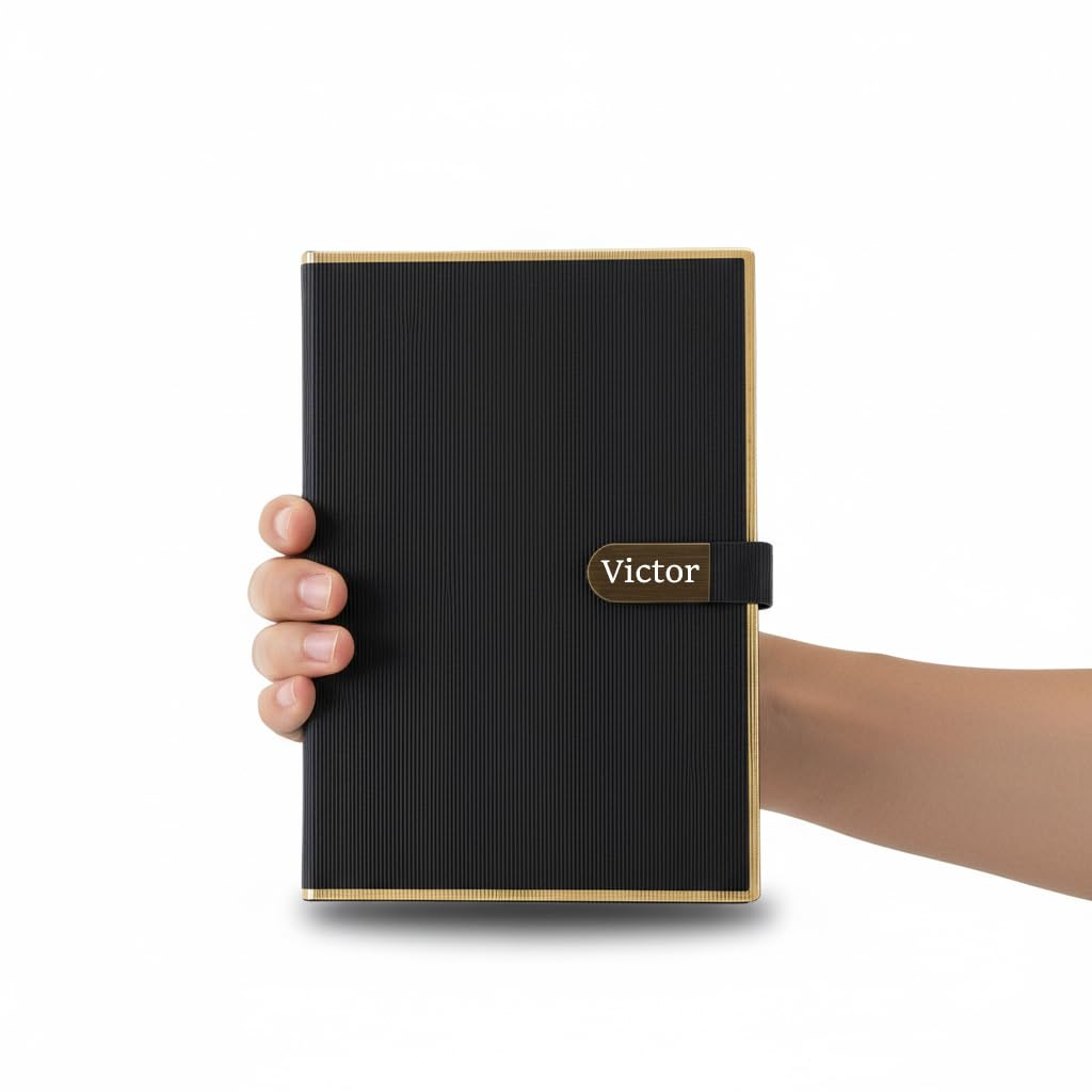 Personalised PU Leather New Year Business Planner with Pen Slot – A5 Executive Diary offistoreindia
