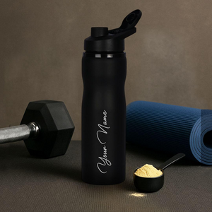 Personalized Water Bottle with Name – 750ml Stainless Steel Sports Sipper offistoreindia