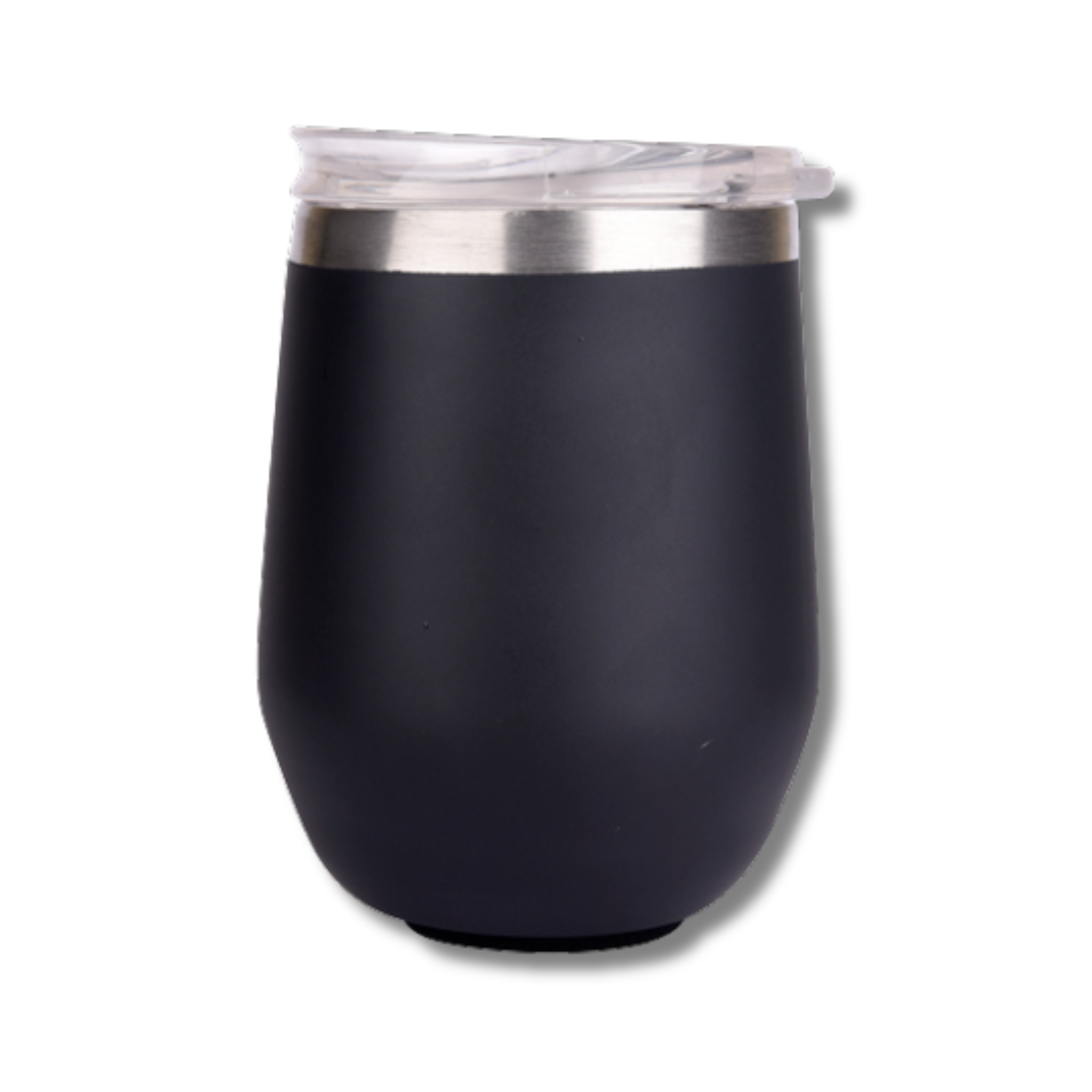 300ml Black Matte Finished Stainless Steel Mug with Lid offistoreindia