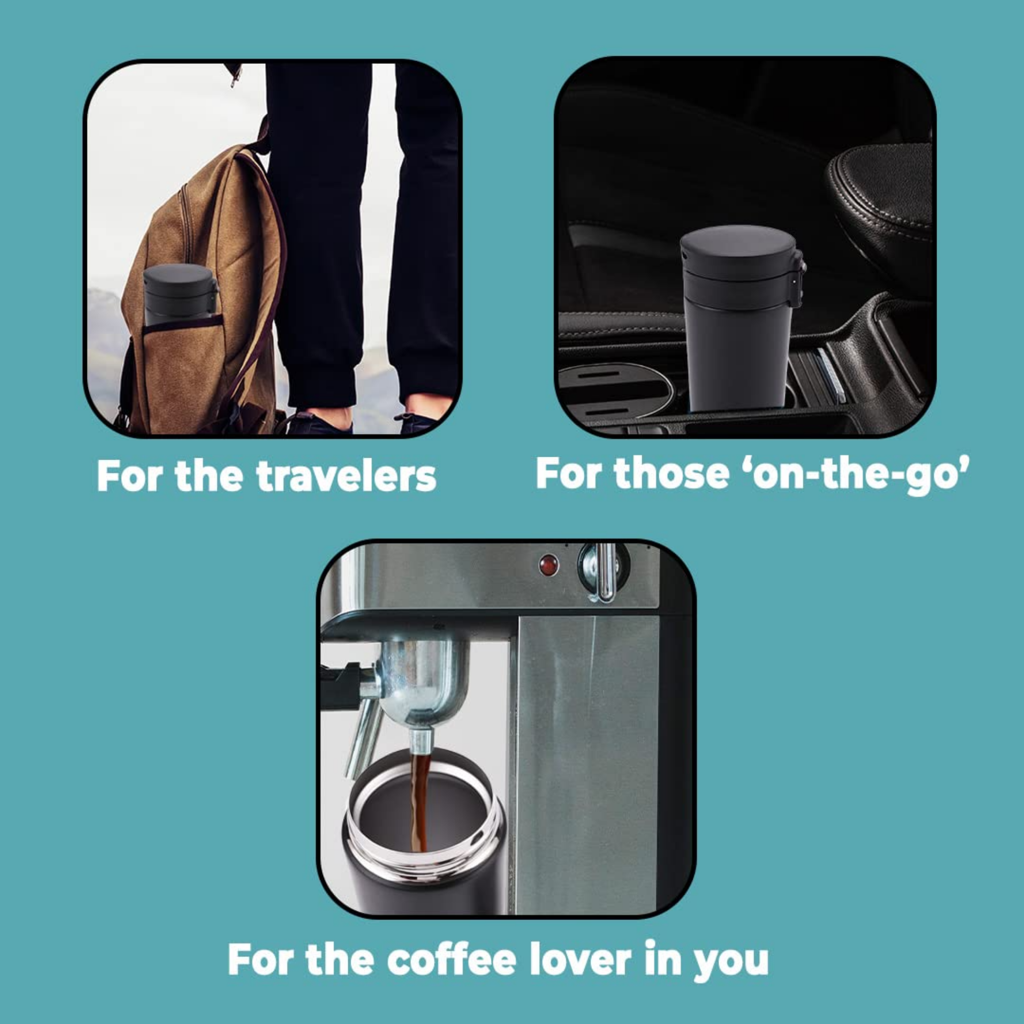 380 ml Insulated Coffee Cup Tumbler offistoreindia