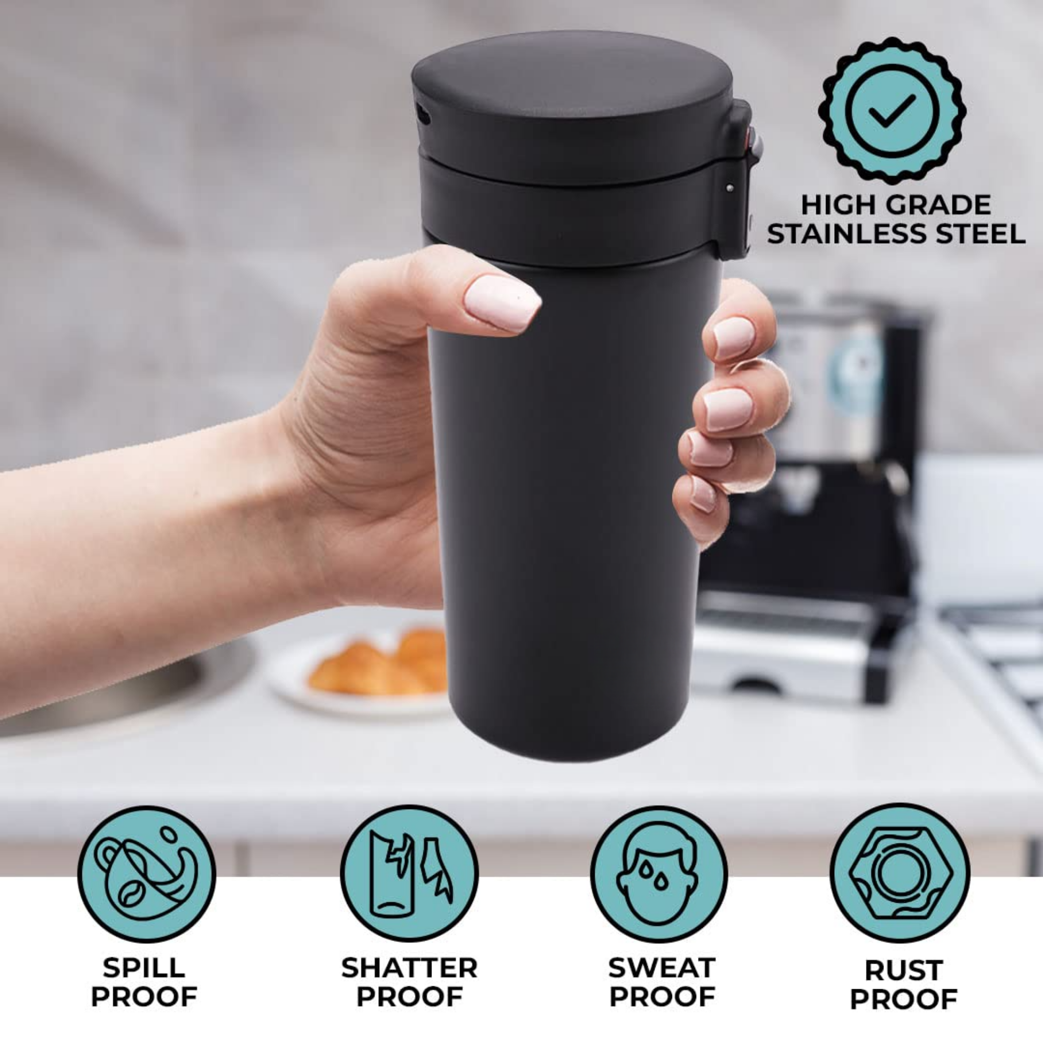 380 ml Insulated Coffee Cup Tumbler offistoreindia