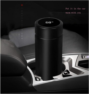 500ml Double Wall Black Stainless Steel Vacuum Flask offistoreindia