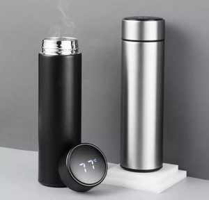 500ml Double Wall Black Stainless Steel Vacuum Flask offistoreindia