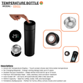 500ml Double Wall Black Stainless Steel Vacuum Flask
