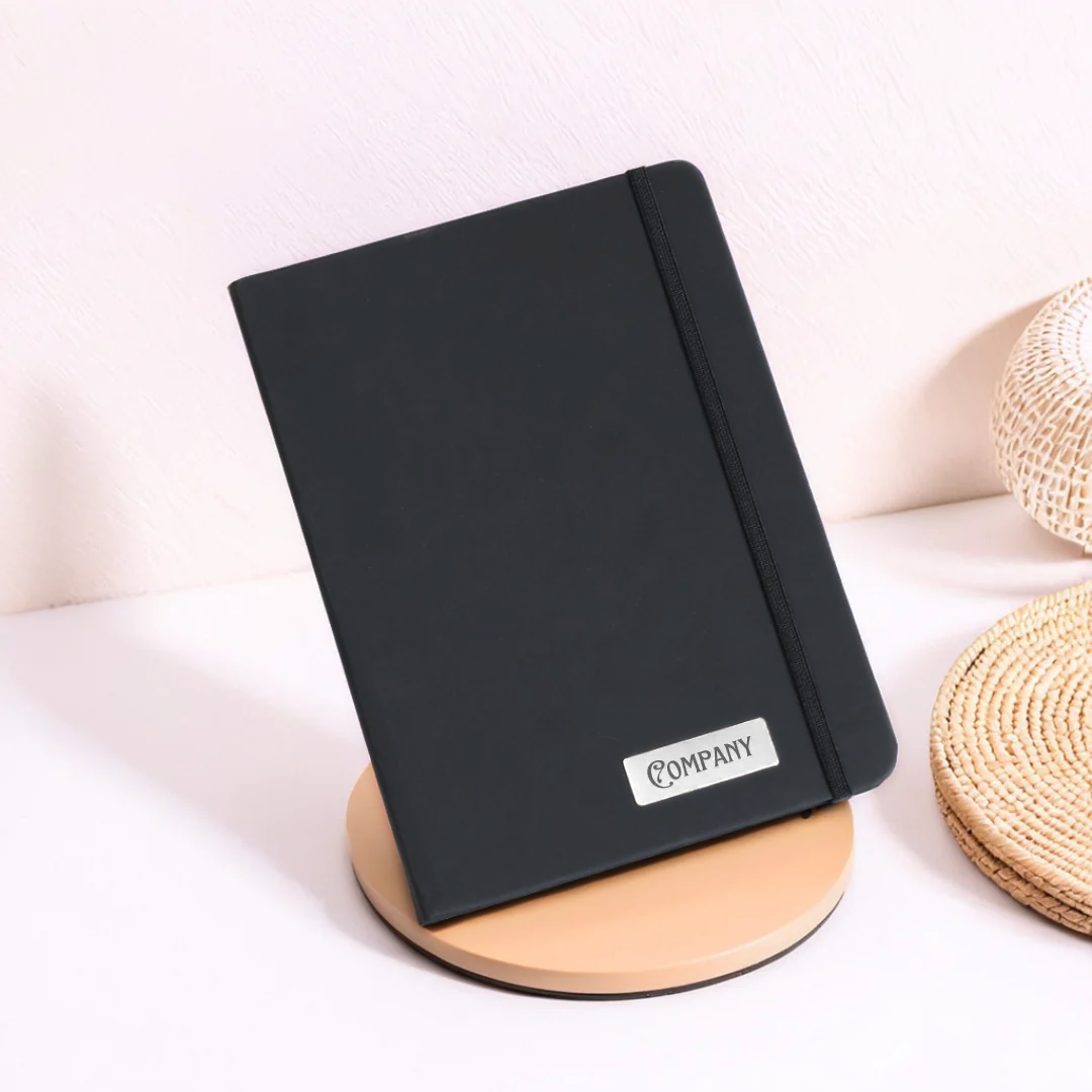 A5 Classic Black Corporate Diary with Italian PU Cover offistoreindia