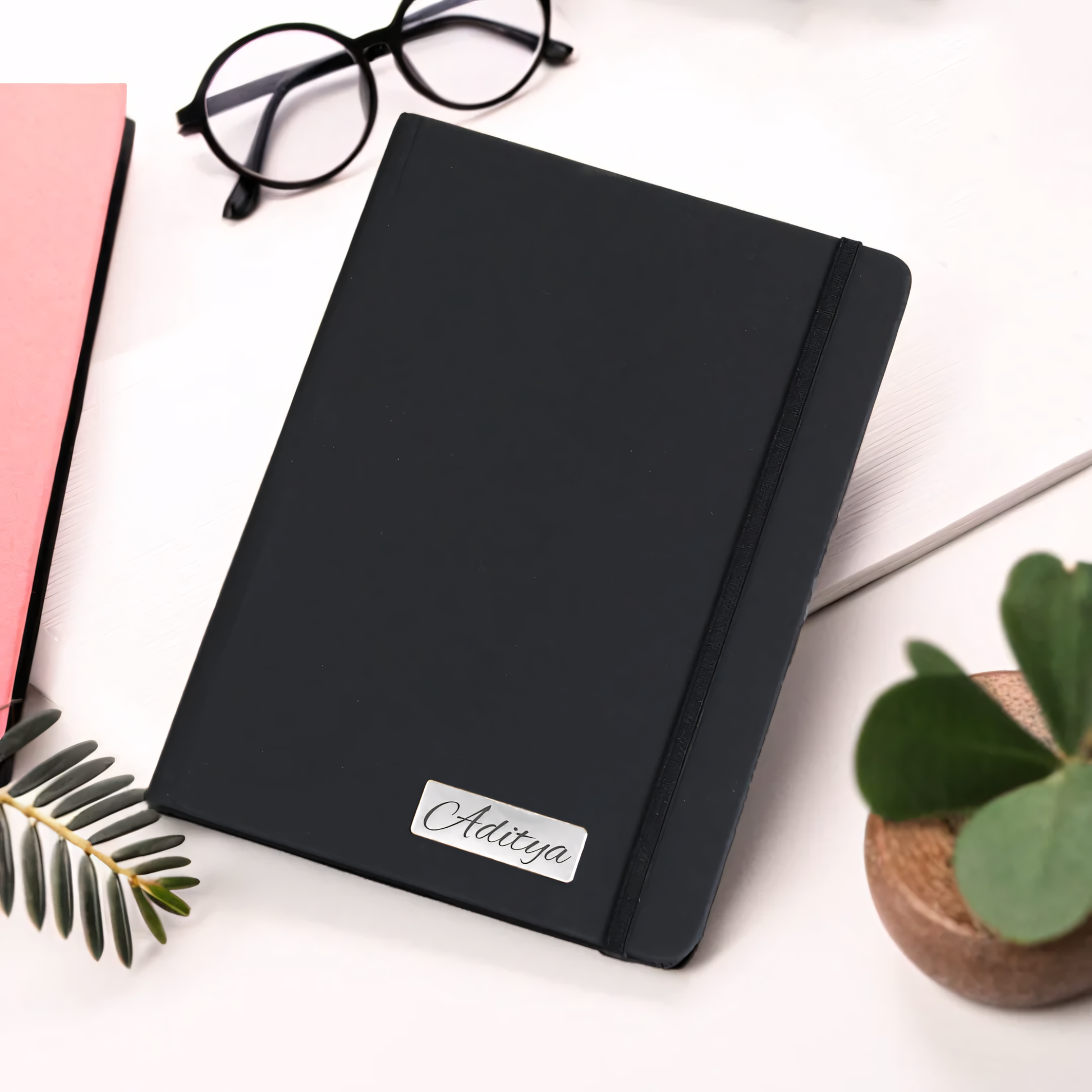 A5 Classic Black Corporate Diary with Italian PU Cover offistoreindia