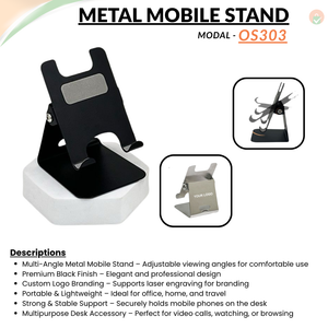 Adjustable Mobile Stand – Powder Coated Mild Steel offistoreindia