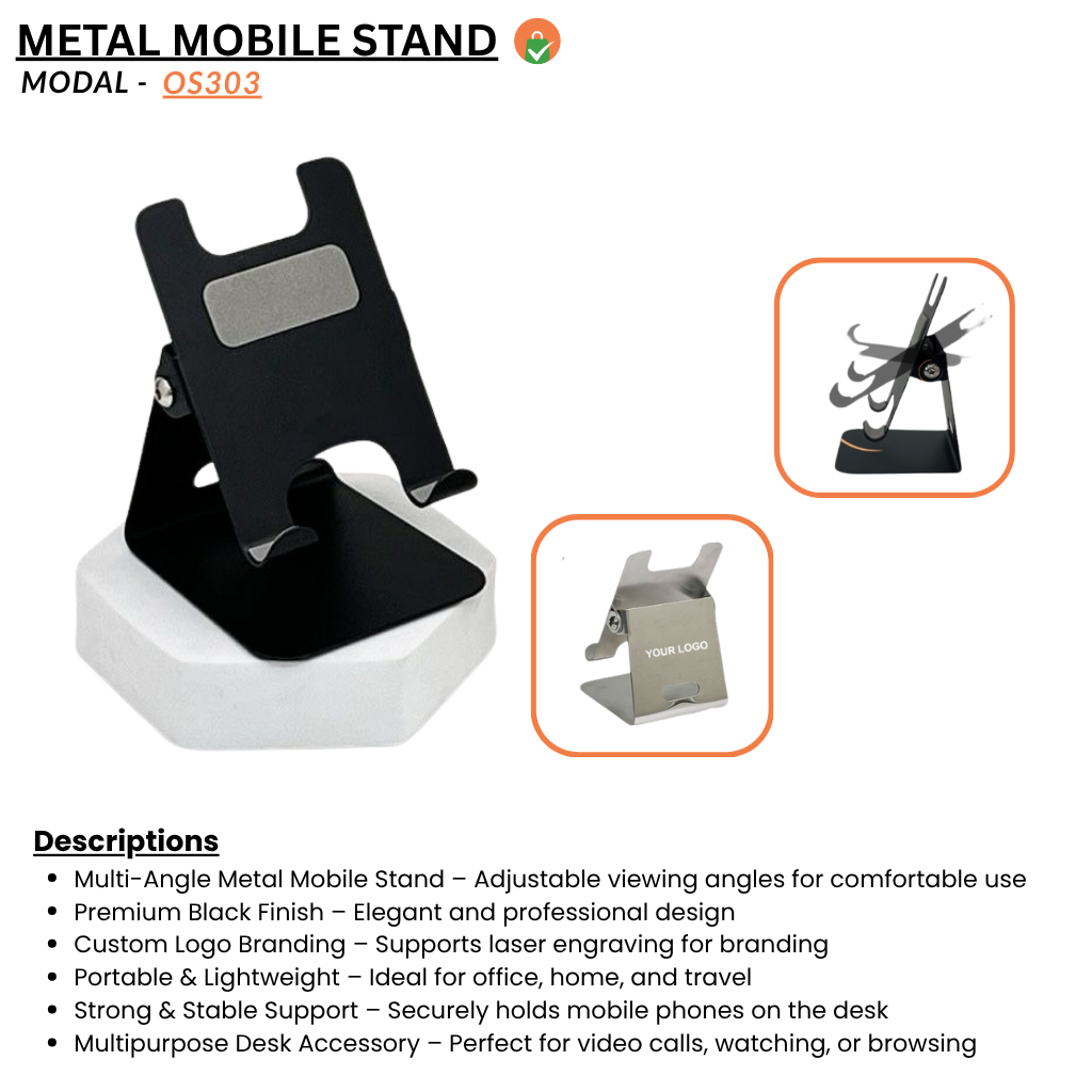 Adjustable Mobile Stand – Powder Coated Mild Steel