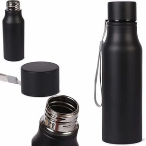 Black 750 ml Sturdy Sports Bottle – Premium Aluminium Water Bottle for Corporate Gifting offistoreindia