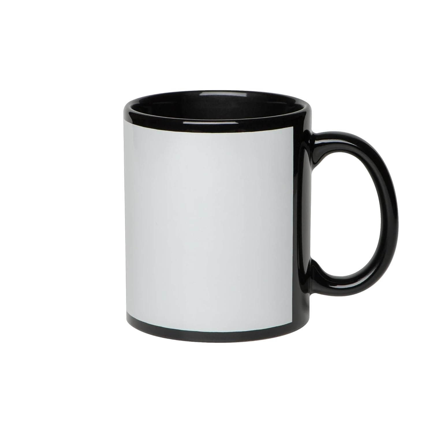 Black Patch Coffee Mug – Customized Photo Text Printing offistoreindia