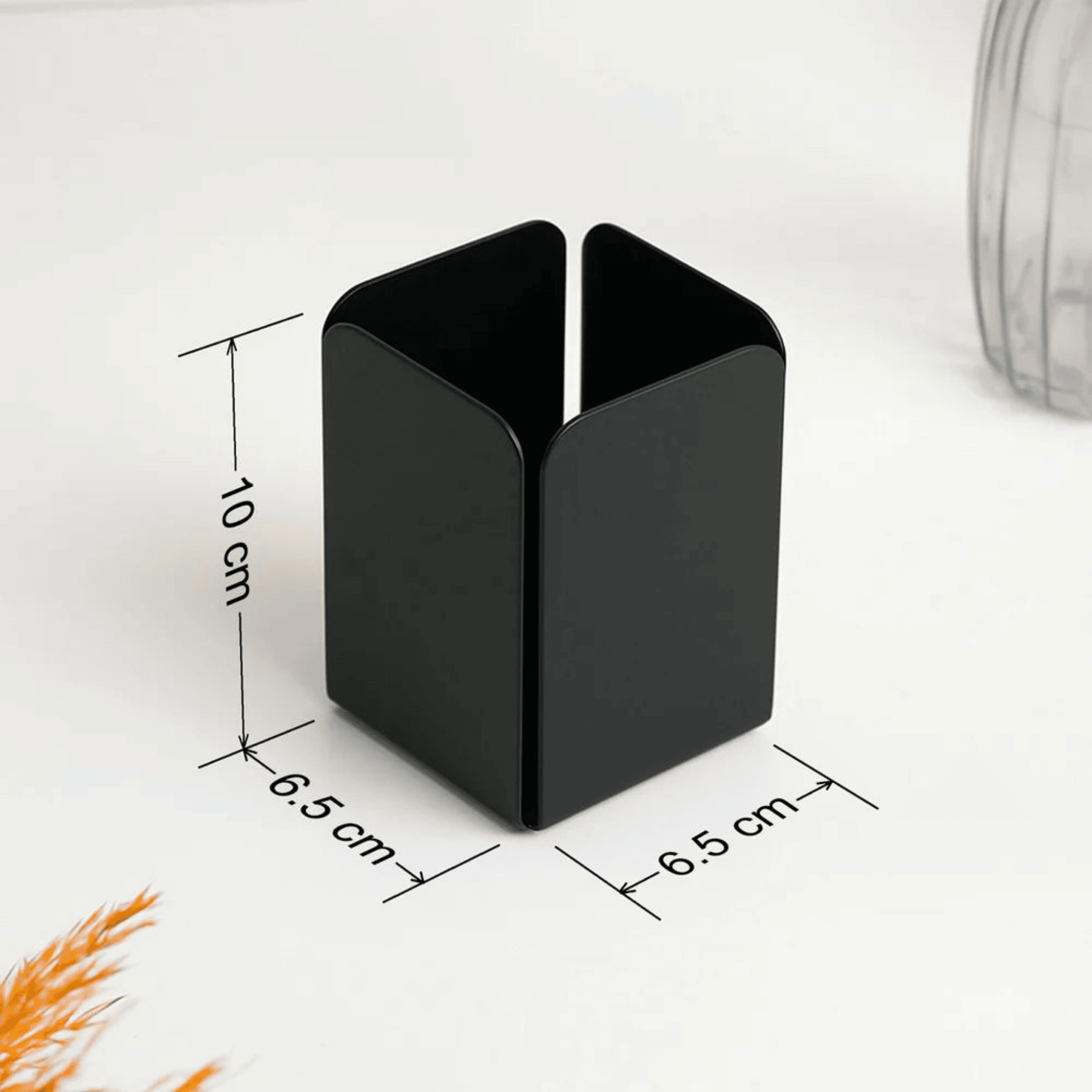 Black Pen Holder Metal – Stylish Desk Organizer offistoreindia
