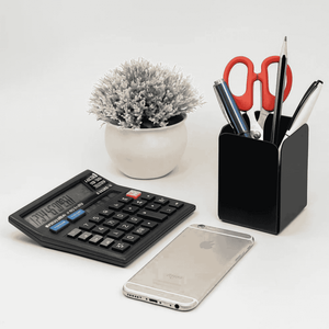 Black Pen Holder Metal – Stylish Desk Organizer offistoreindia