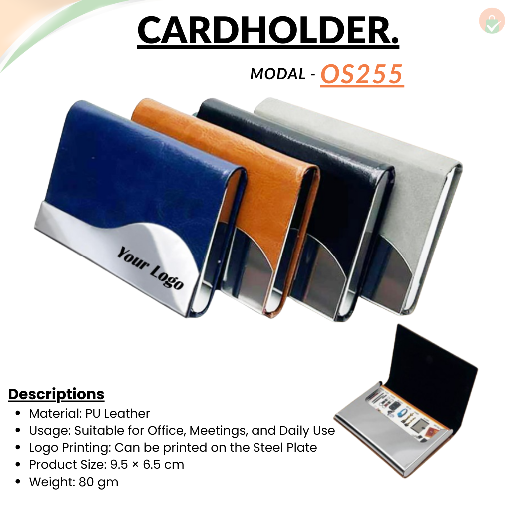 Blue Stainless Steel Card Holder – Slim Durable Stylish Business Card Case offistoreindia