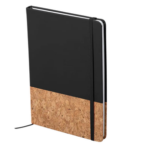 Combo Gift Set Cork Notebook Diary Cork Grip Velvet Touch Pen Mini Cork Strap Metal Keychain offistoreindia