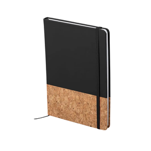 Combo Gift Set Glass Water Bottle with Bamboo Cap Eco Cork Notebook Diary Cork Grip Velvet Touch Pen offistoreindia