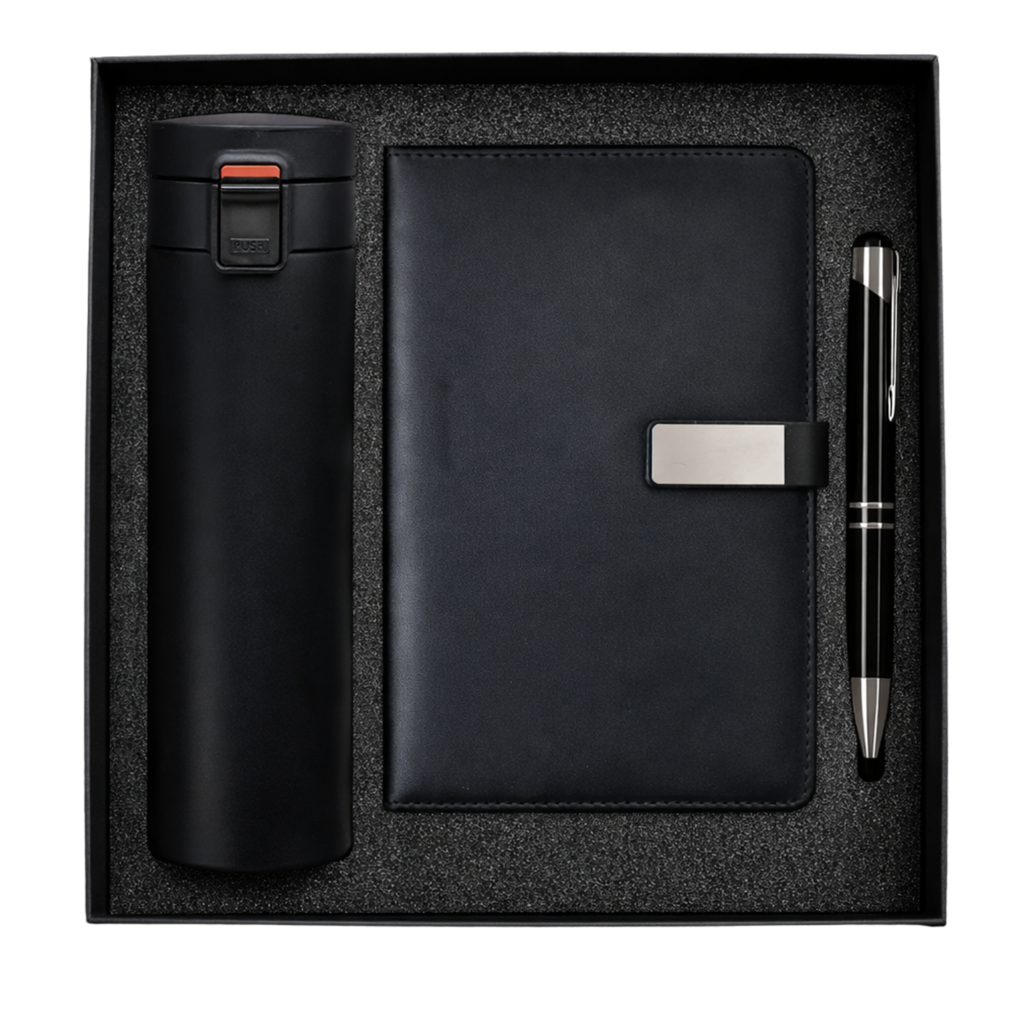 Combo Gift Set –  Coffee Cup Tumbler  A5 Leather Diary with Metal Ballpoint Pen offistoreindia