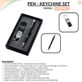 Combo Gift Set Personalized Opener Keychain Personalized Black Metal Ballpoint Pen