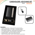 Combo Gift Set Visiting Card Holder Personalized Opener Keychain