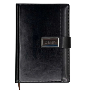 Corporate Gift Set Leather Flap Journal Notebook Diary with Custom Metal Ballpoint Pen offistoreindia