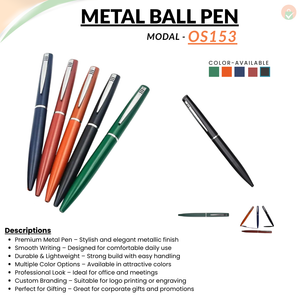 Custom Metal Ballpoint Pen – Black