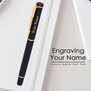 Customized Premium Ballpoint Pen – Black Gold offistoreindia