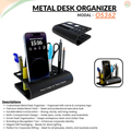 Customized Metal Desk Organizer with Name Company Logo Engraved