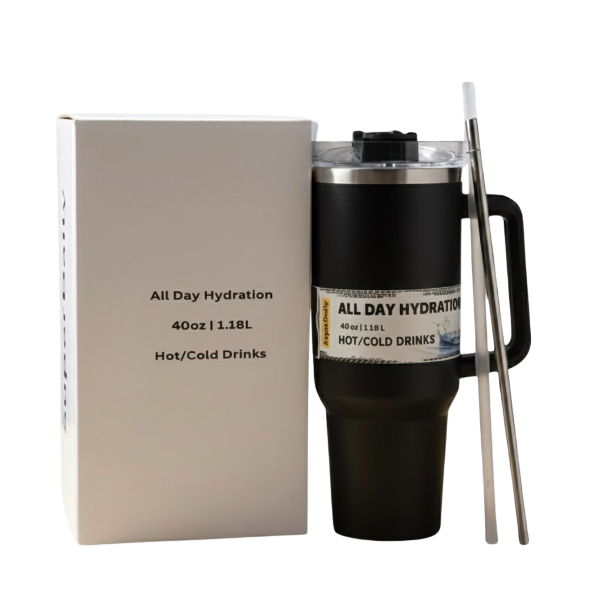 Double Wall Insulated Stainless Steel Tumbler with Handle – 1200ml offistoreindia