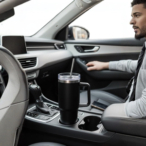 Double Wall Insulated Stainless Steel Tumbler with Handle – 1200ml offistoreindia