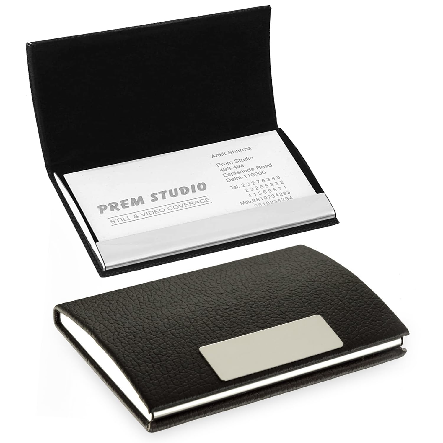 Leather Card Holder – Premium Business Card Case offistoreindia