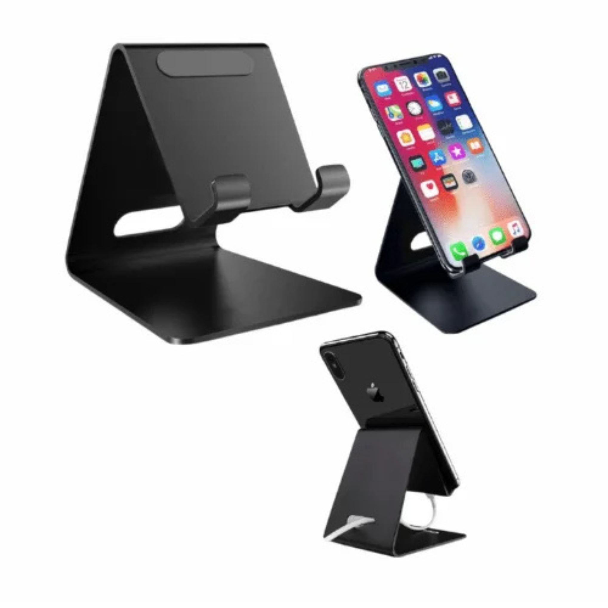 Metal Universal Cell Phone Stand for All Android Phones – Anti-Slip Tabletop Mobile Holder offistoreindia