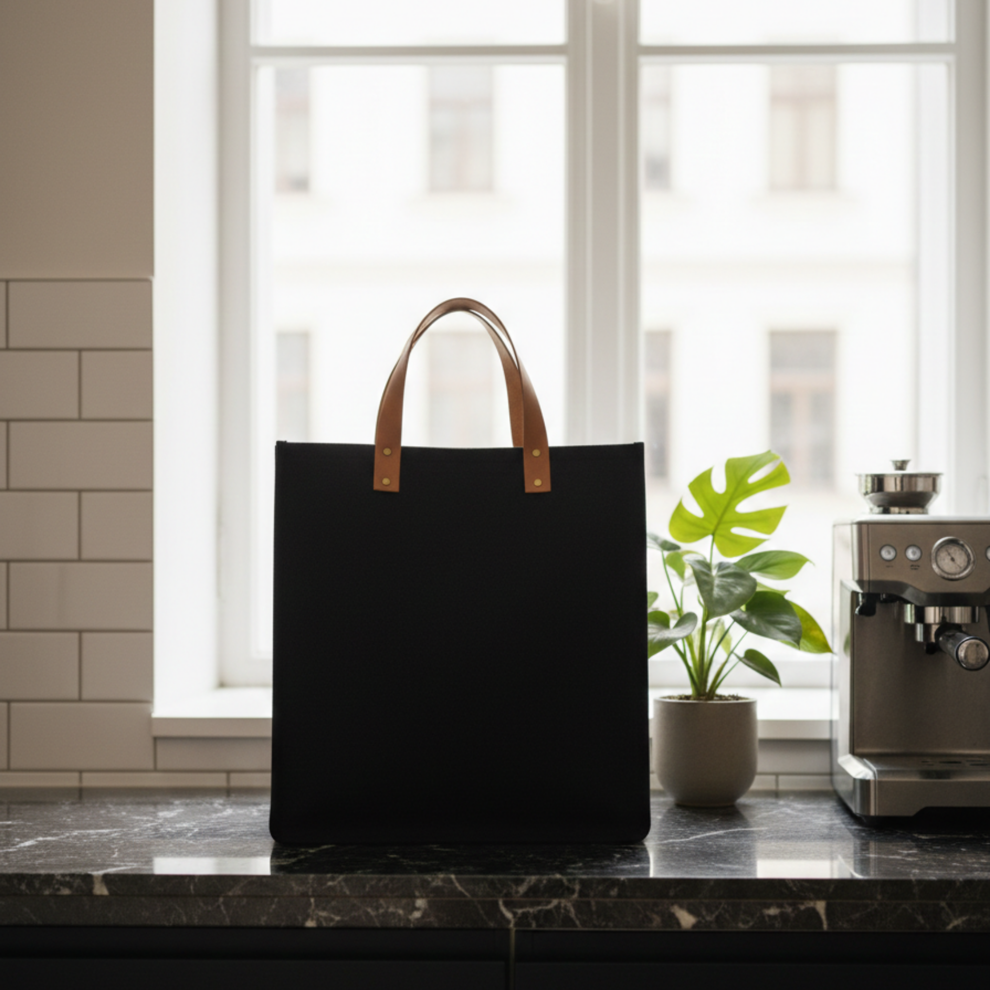 OS Climate Felt Bag Sustainable Strength - Black offistoreindia