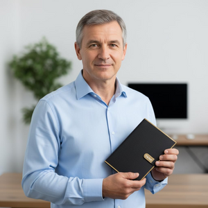 Personalised PU Leather New Year Business Planner with Pen Slot – A5 Executive Diary offistoreindia