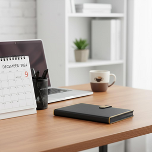 Personalised PU Leather New Year Business Planner with Pen Slot – A5 Executive Diary offistoreindia