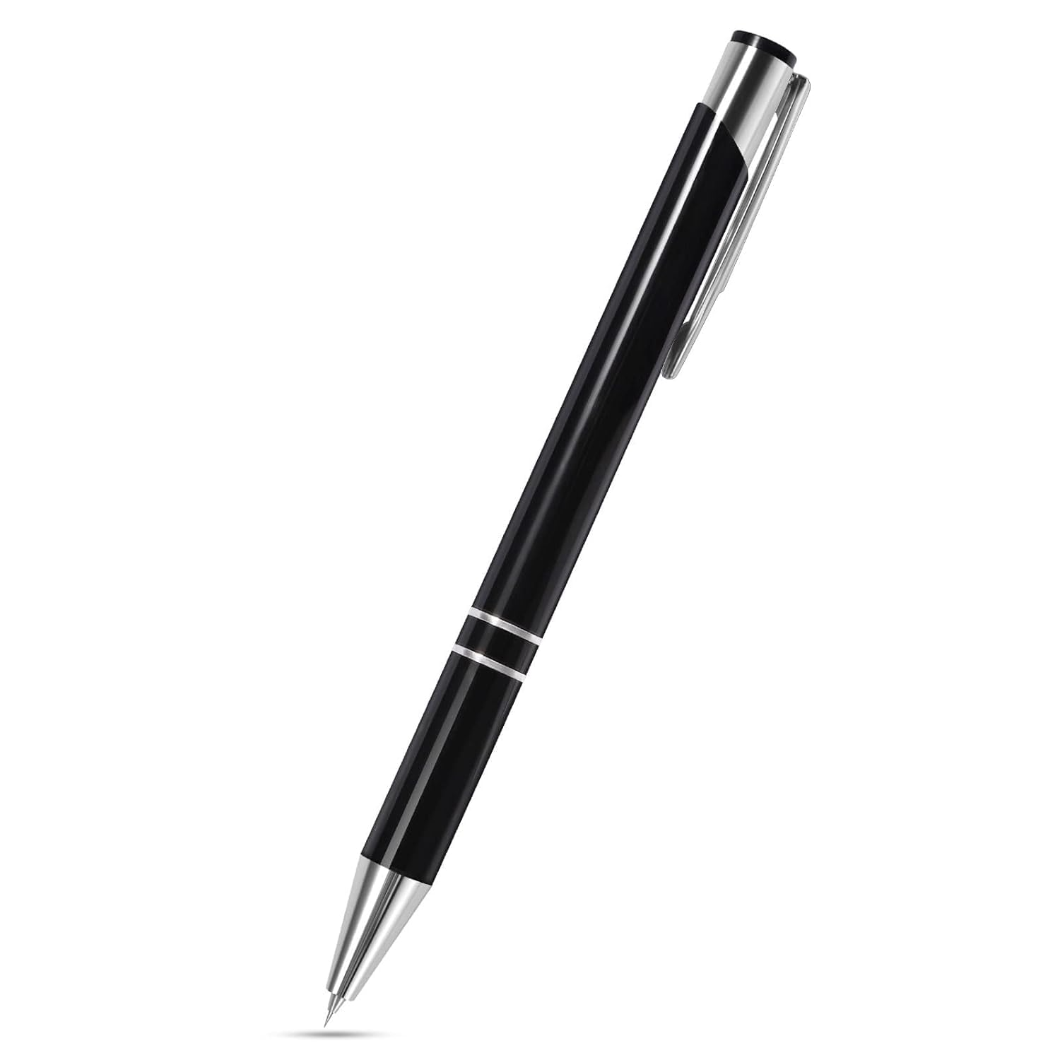 Personalized Black Metal Ballpoint Pen – Custom Name Engraving Blue Ink Refillable Pen