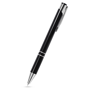Personalized Black Metal Ballpoint Pen – Custom Name Engraving Blue Ink Refillable Pen