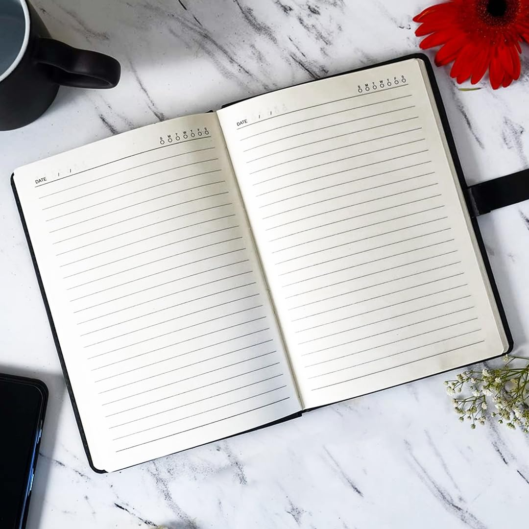 Personalized Diary with Name – Customized Leather A5 Notebook with Magnetic Lock offistoreindia