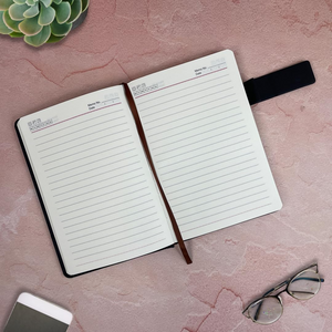 Personalized Diary with Name – Customized Leather Notebook with Magnetic Flip Lock offistoreindia