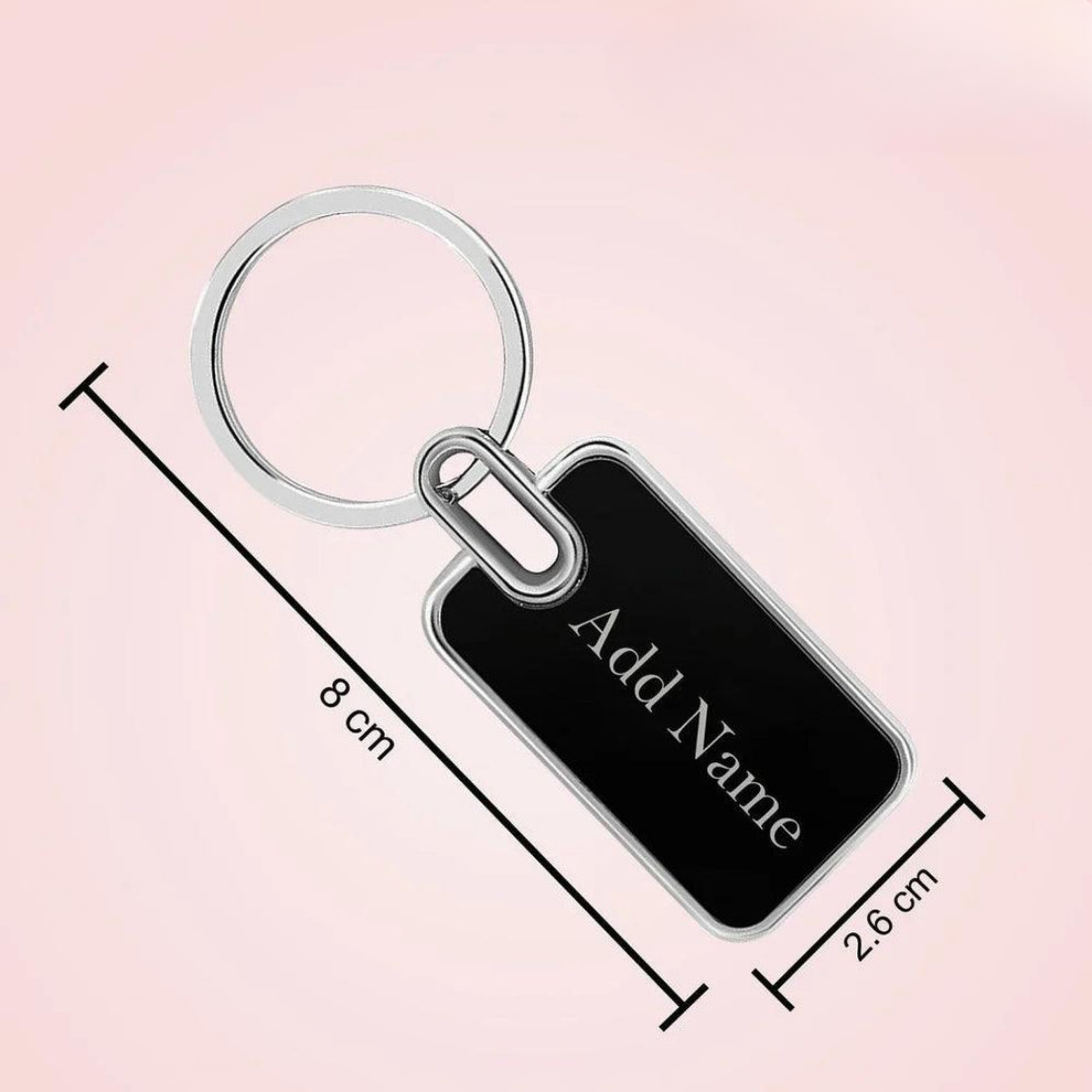 Personalized Metal Keychain with Name – Custom Engraved Gift for Loved Ones offistoreindia