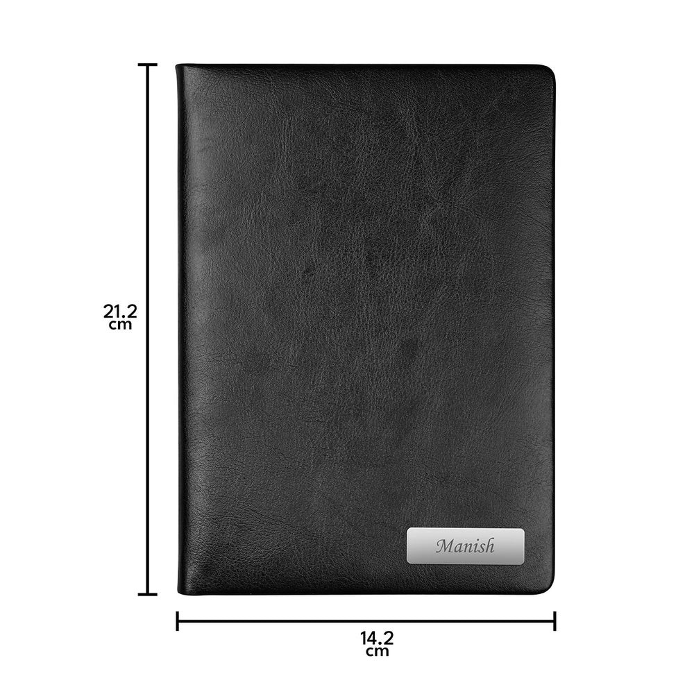 Personalized Premium Leatherette Diary with Name – Elegant Corporate Gift Daily Planner offistoreindia