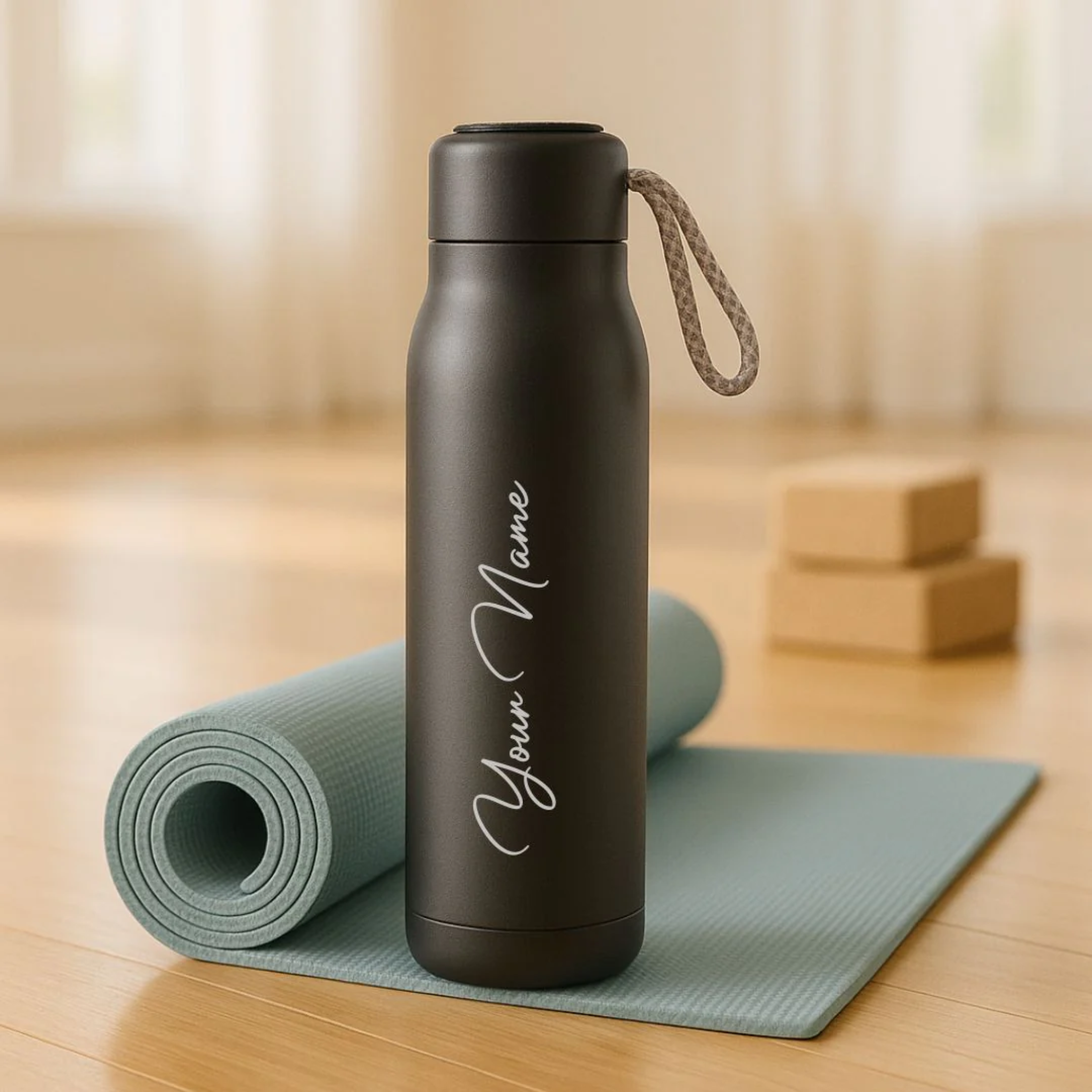 Personalized Water Bottle 500ml – Double Wall Vacuum Insulated Stainless Steel Flask
