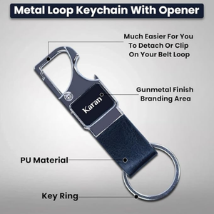 Personalized Opener Keychain – Stylish Bottle Opener Keychain with Name Engraving offistoreindia