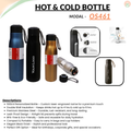 Personalized Water Bottle 500ml – Double Wall Vacuum Insulated Stainless Steel Flask