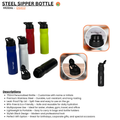 Personalized Water Bottle with Name – 750ml Stainless Steel Sports Sipper offistoreindia