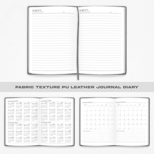 Premium A5 Jute Grey Diary with Card Pocket offistoreindia