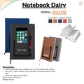 Premium A5 Jute Grey Diary with Card Pocket offistoreindia