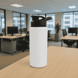 White Steel Water Bottle (750ml) – Premium Stainless Steel Corporate Gift offistoreindia